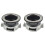 2Pcs Waste Disposer Accessory Easy Install Black Stainless Steel Set 2
