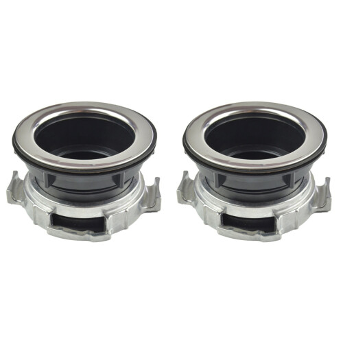 2Pcs Waste Disposer Accessory Easy Install Black Stainless Steel Set 1