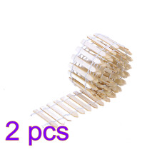 2 Pieces Mini Fence Borders Small Baby Christmas Tree Wood Picket