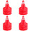 3 Count Road Signs Small Toy Construction Cones Mini Plastic Traffic 1