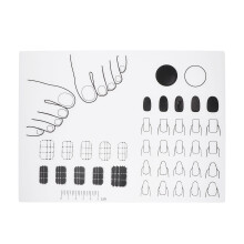 2 Pcs Nail Pad Man Practice Hand Silicone Craft Mat For Painting