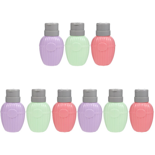 9 Pcs Squeeze Bottle Plastic Pp Liquid Nail Polish Remover 1