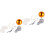2 Sets Flag Pole Hat Head Accessories Outdoor Flagpole Buckle Hook 4