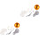 2 Sets Flag Pole Hat Head Accessories Outdoor Flagpole Buckle Hook 3