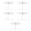 40Pcs Plastic Ceiling Mounted Hooks Strong Adhesive for Indoor 9