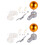 2 Sets Flag Pole Hat Head Accessories Outdoor Flagpole Buckle Hook 5