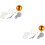 2 Sets Flag Pole Hat Head Accessories Outdoor Flagpole Buckle Hook 6