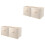 2 Pcs Fabric Storage Box Folding Holder Wardrobe Sundries Organizer 3