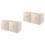 2 Pcs Fabric Storage Box Folding Holder Wardrobe Sundries Organizer 4
