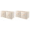 2 Pcs Fabric Storage Box Folding Holder Wardrobe Sundries Organizer 2