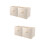 2 Pcs Fabric Storage Box Folding Holder Wardrobe Sundries Organizer 7