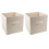 2 Pcs Fabric Storage Box Folding Holder Wardrobe Sundries Organizer 10