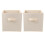 2 Pcs Fabric Storage Box Folding Holder Wardrobe Sundries Organizer 9