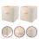2 Pcs Fabric Storage Box Folding Holder Wardrobe Sundries Organizer 8