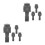 8 Pcs Foosball Men Replacement Soccer Player Figurines For Table Game 6