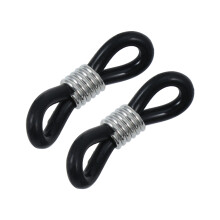 Set Of 4 Eyeglass Chain Ends Lanyards Necklace Chains Man Child Black