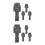 8 Pcs Foosball Men Replacement Soccer Player Figurines For Table Game 10