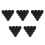 100Pcs Universal Black Rubber Chainsaw Anti-Vibration Isolation Pads 7