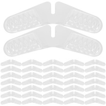 Dress Shirt Collar Inserts, White Pvc, Maintains Shape, 50pcs