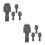 8 Pcs Foosball Men Replacement Soccer Player Figurines For Table Game 8