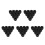 100Pcs Universal Black Rubber Chainsaw Anti-Vibration Isolation Pads 6