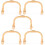 5Pcs Bamboo Teapot Handles Replacement Ergonomic Beige Kettle Grips 10