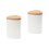 2Pcs Plastic Toothpick Holder With Bamboo Lid 4