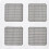 42Pcs Window Screen Repair Net Dark Grey Self-Adhesive Patch for Home 9