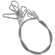 15sets Safety Cable Locks Braided Ropes Stainless Steel Cable Locks For Traveling Bags 4pcs*15