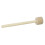 2Pcs Snare Drum Mallets Felt Head Wood Handle Light Brown Drum Sticks 2