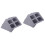 42Pcs Window Screen Repair Net Dark Grey Self-Adhesive Patch for Home 4