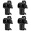 4Pcs Black ABS Projector Stand Pivot Adjustable Angle for Home Use 7