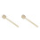 2Pcs Snare Drum Mallets Felt Head Wood Handle Light Brown Drum Sticks 7