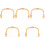 5Pcs Bamboo Teapot Handles Replacement Ergonomic Beige Kettle Grips 5