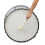2Pcs Snare Drum Mallets Felt Head Wood Handle Light Brown Drum Sticks 6
