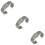 3pcs Coarse Mesh Man Stainless Steel 8
