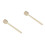 2Pcs Snare Drum Mallets Felt Head Wood Handle Light Brown Drum Sticks 10
