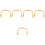 5Pcs Bamboo Teapot Handles Replacement Ergonomic Beige Kettle Grips 6