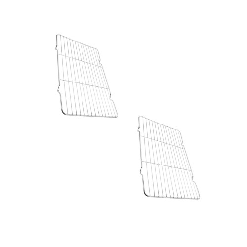 2Pcs Multi-Purpose Silver Baking Cooling Racks for Cooking and Grill 2