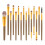 30Pcs Powder and Blush Brush Set Light Brown Bamboo Handle for Makeup 1