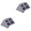 42Pcs Window Screen Repair Net Dark Grey Self-Adhesive Patch for Home 3