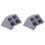 42Pcs Window Screen Repair Net Dark Grey Self-Adhesive Patch for Home 2