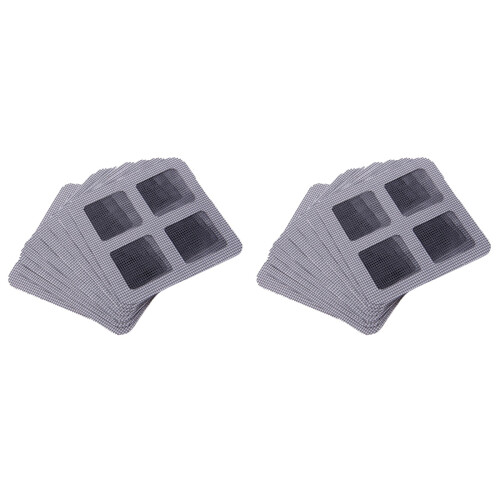 42Pcs Window Screen Repair Net Dark Grey Self-Adhesive Patch for Home 1