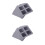 42Pcs Window Screen Repair Net Dark Grey Self-Adhesive Patch for Home 5