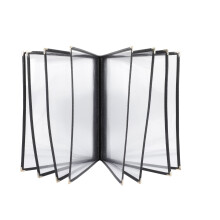 2Pcs Waterproof Transparent Menu Protector For Restaurant Recipe Book