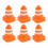12 Pcs Practical Roadblock Sign Toys Traffic Cone Educational Tool 1