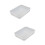 2 Sets Stainless Steel Bakeware Pp Brownie Dish 8