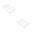 2Pcs Multi-Purpose Silver Baking Cooling Racks for Cooking and Grill 6
