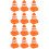 12 Pcs Practical Roadblock Sign Toys Traffic Cone Educational Tool 5