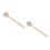 2Pcs Snare Drum Mallets Felt Head Wood Handle Light Brown Drum Sticks 9